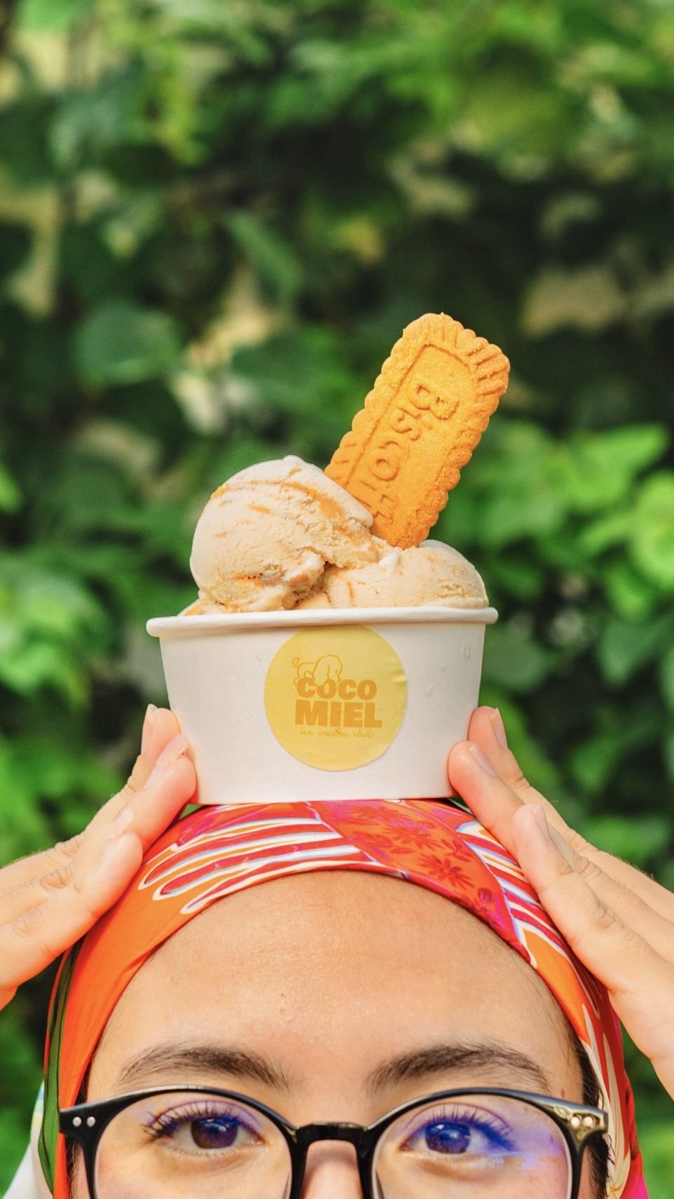 Helado de Biscoff en vaso Cocomiel